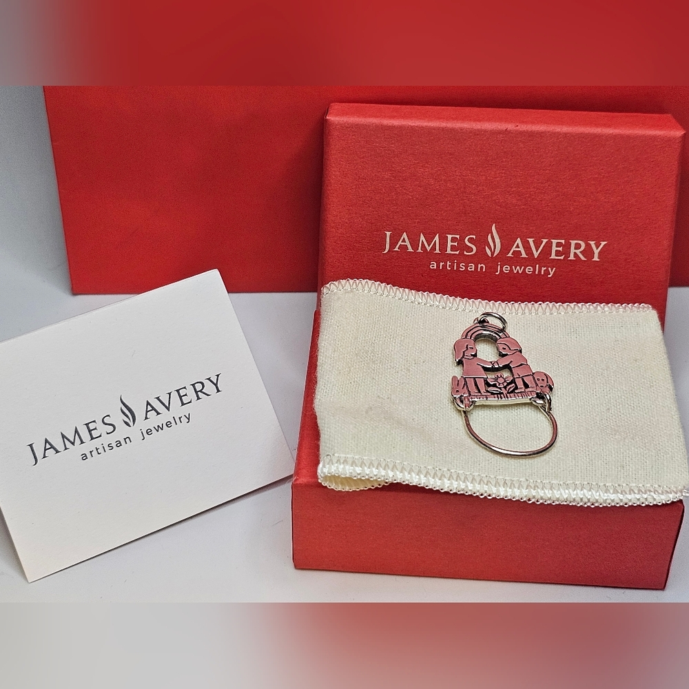 Retired James Avery Sterling Charm Holder